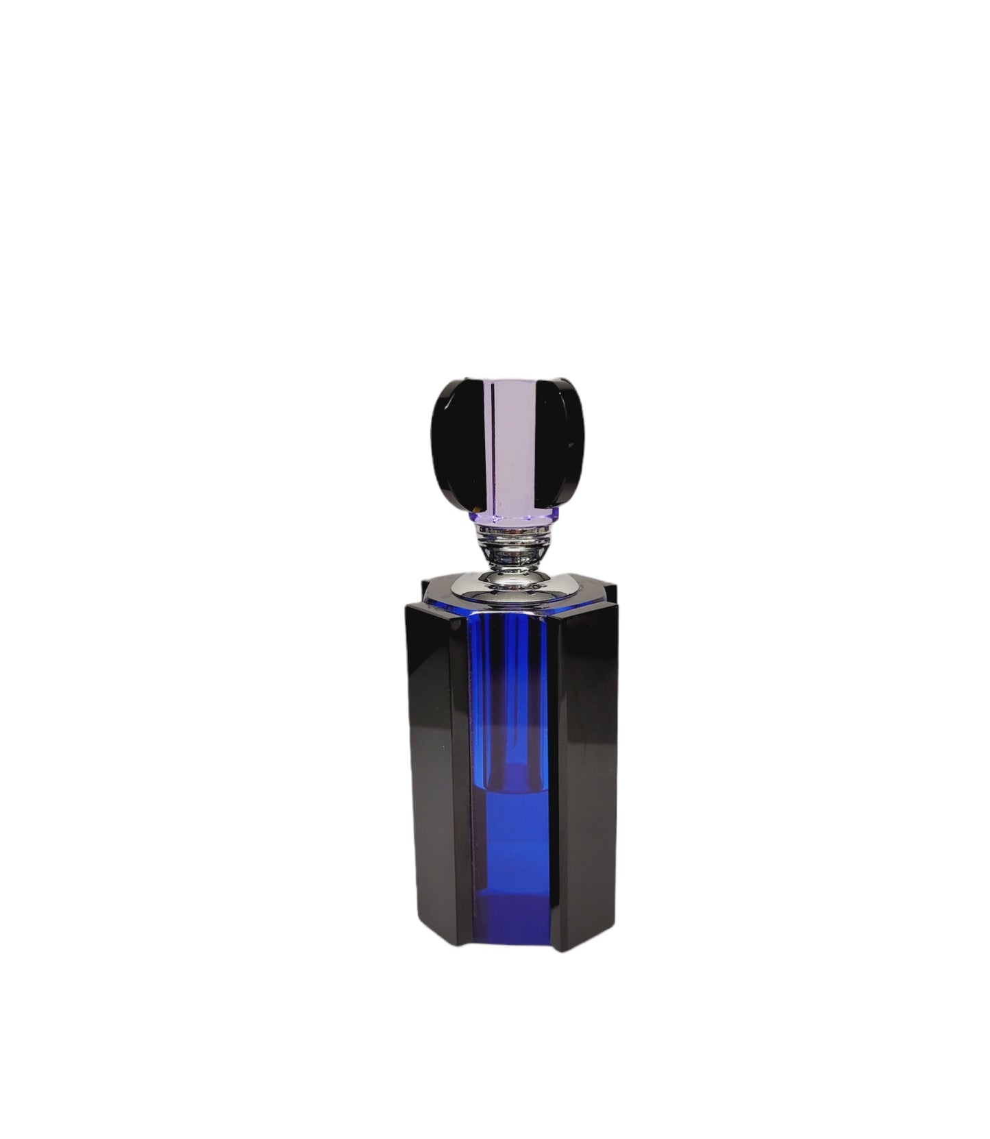 Navy Blue Glass Bottle