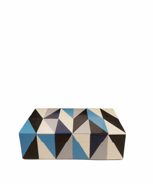 Blue, Black and White Decorative Box