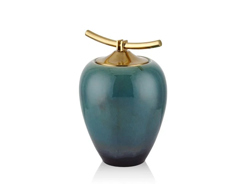 Turquoise-Gold Pot