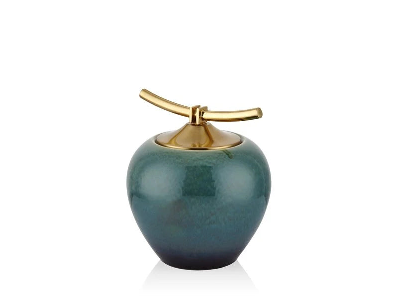 Turquoise-Gold Pot