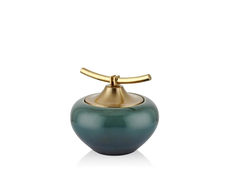 Turquoise-Gold Pot