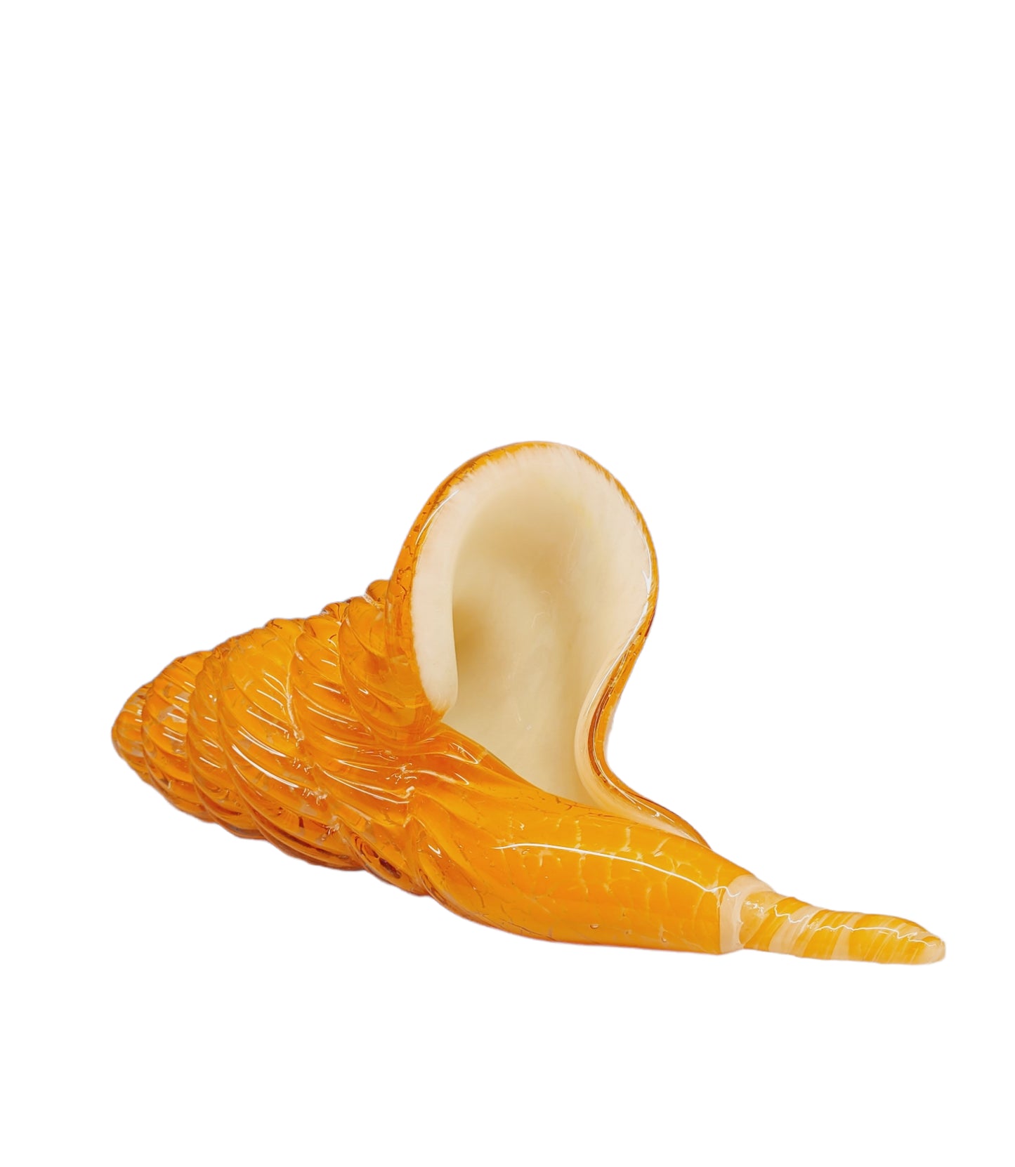 Orange Decorative Glass Seashell