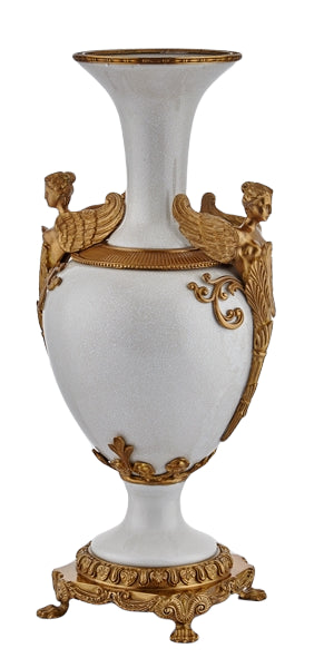 Porcelain-Brass Decorative Vase