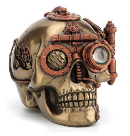 Wise Cog Skull Statuette