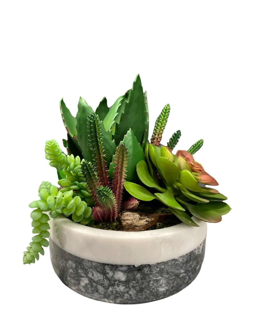 Flower Arrangement in Marble Pot