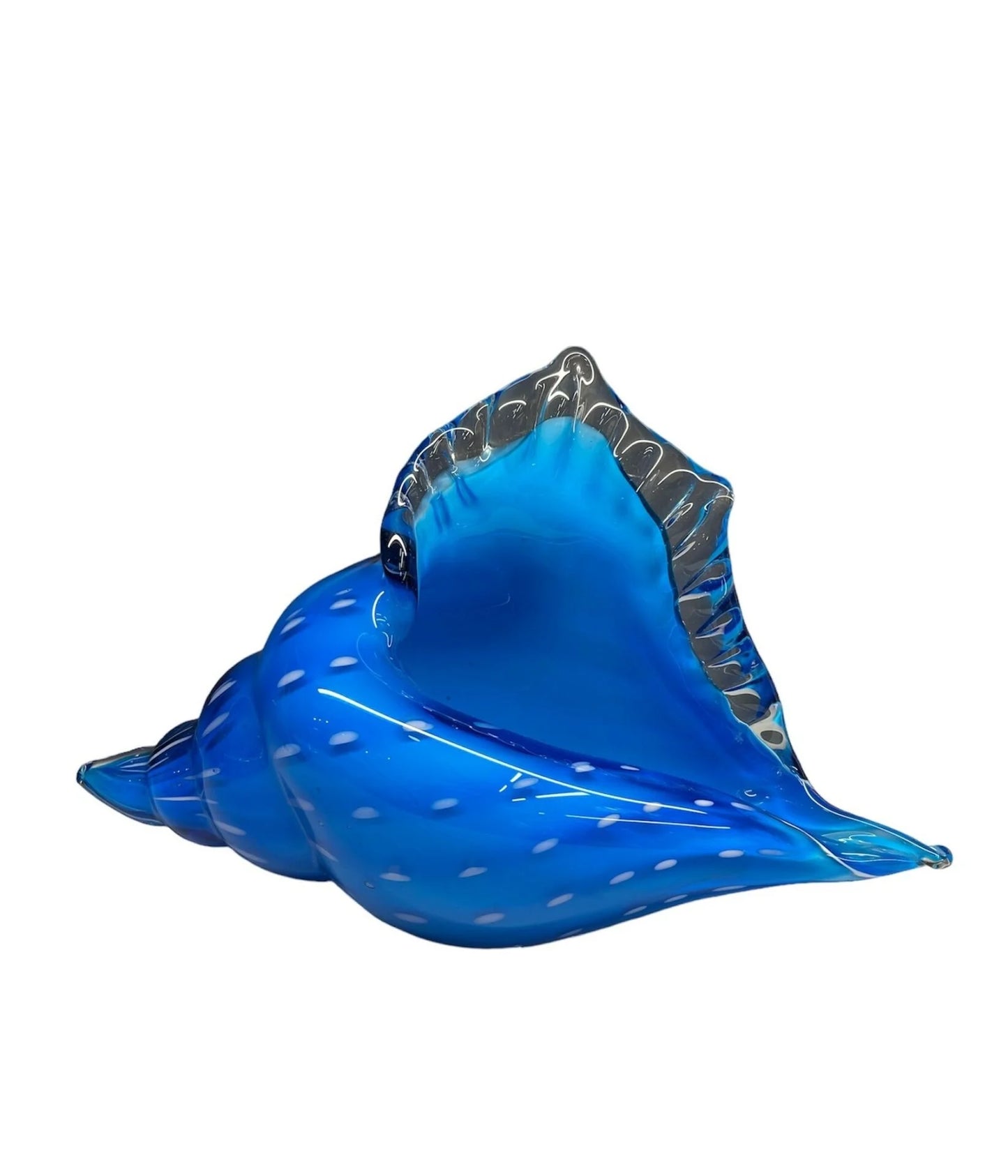 Blue Glass Seashell