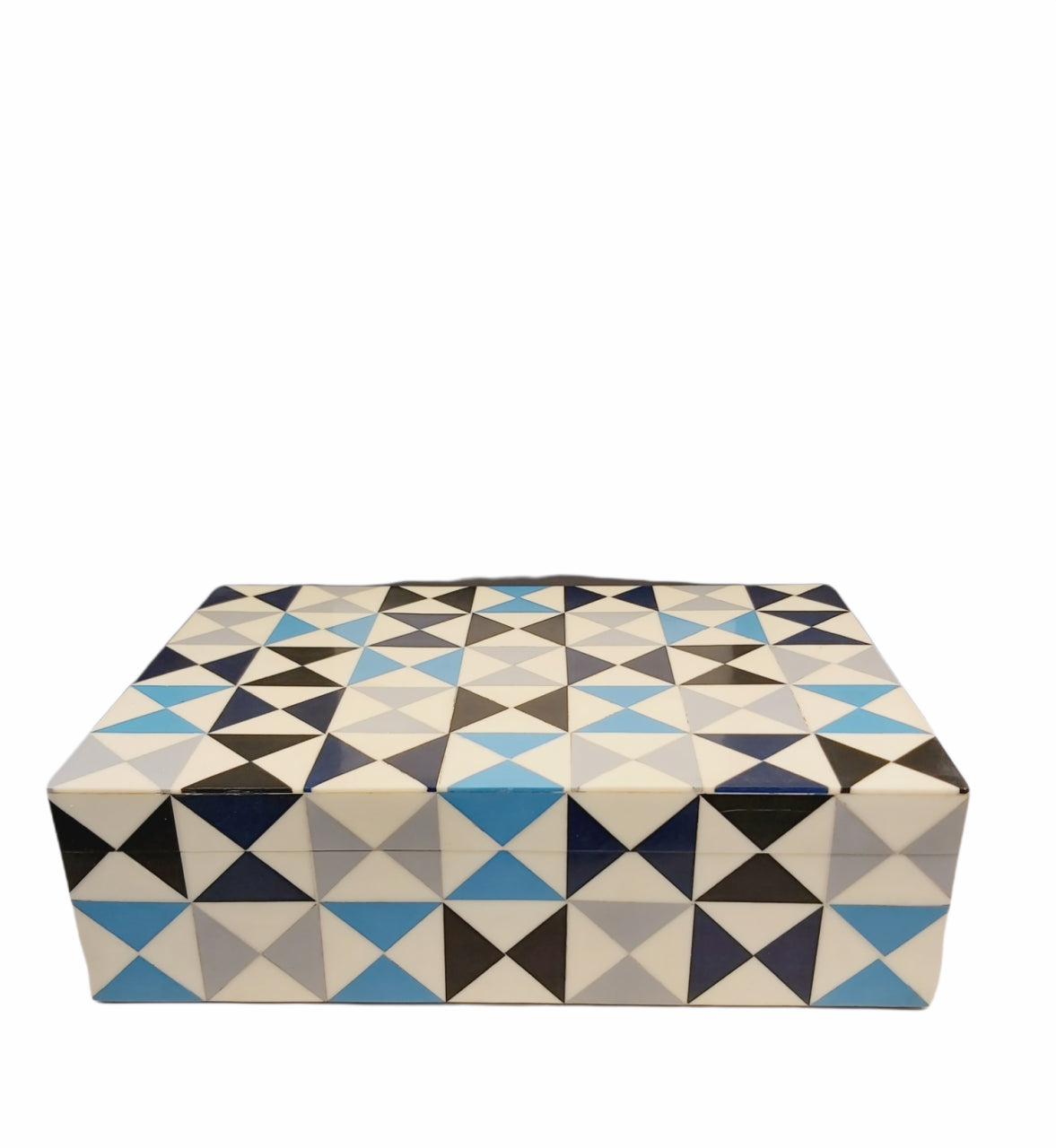 Blue, Black and White Decorative Box