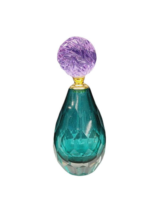 Turquoise Glass Bottle