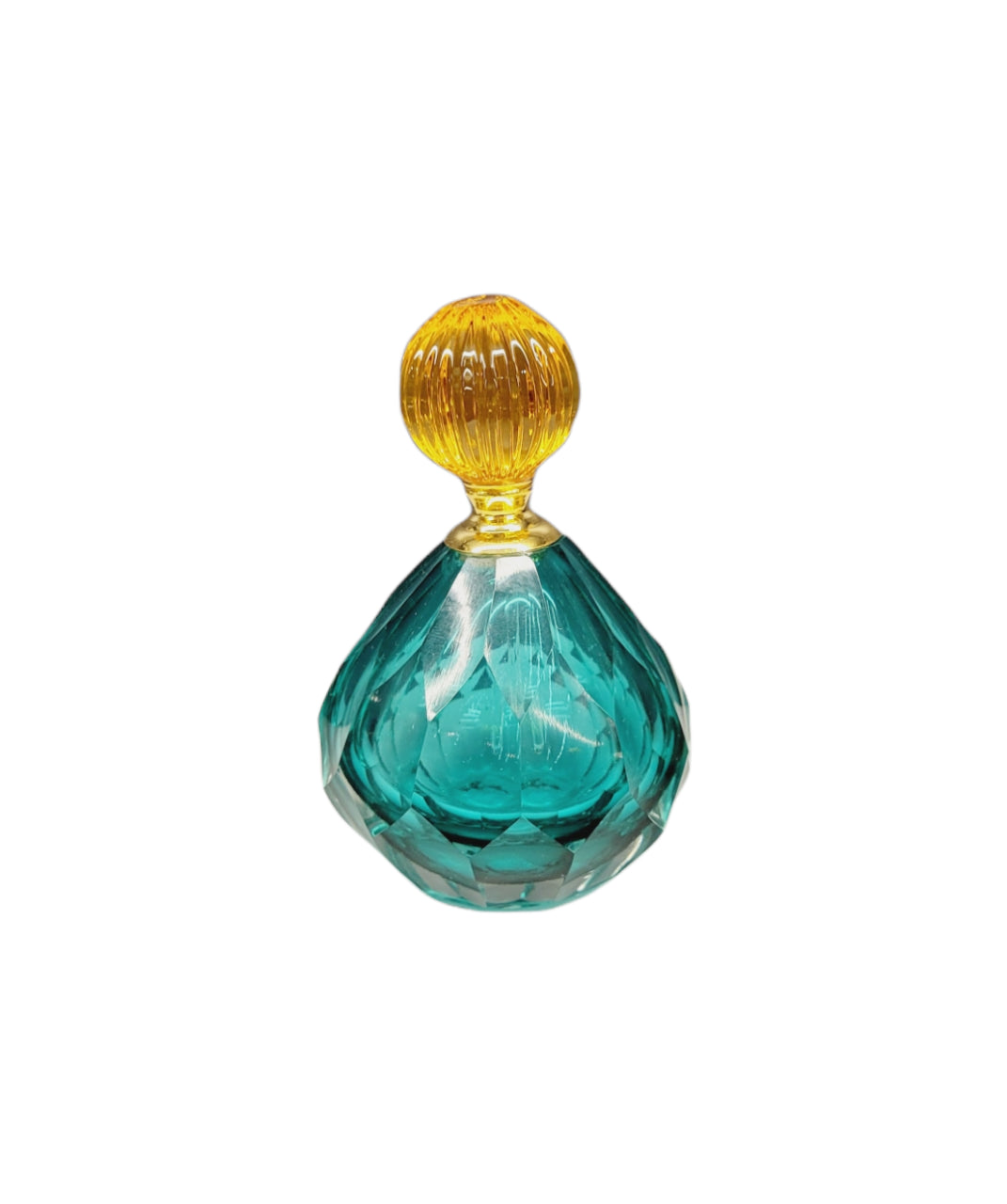 Turquoise Glass Bottle