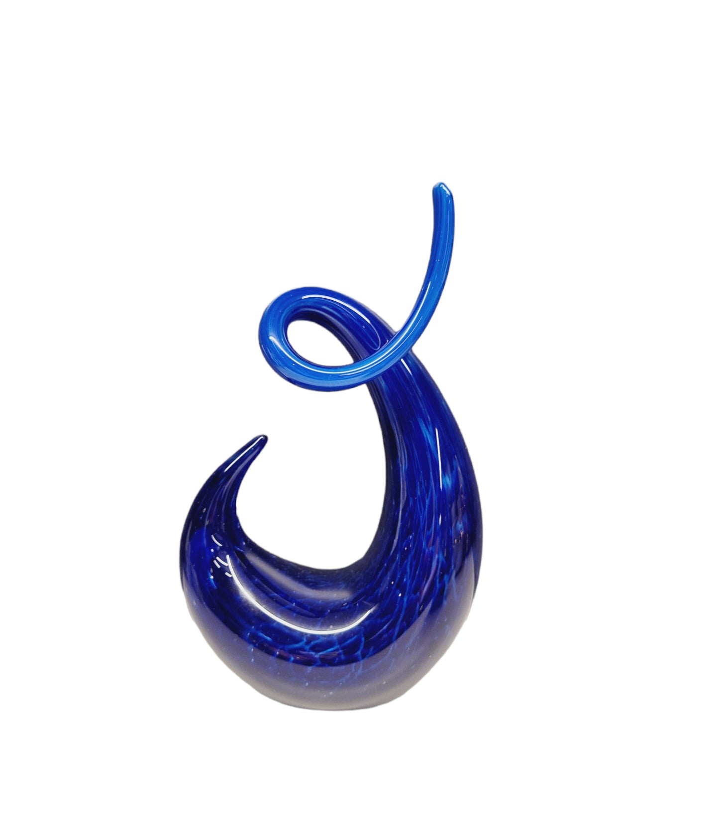 Blue Glass Statuette