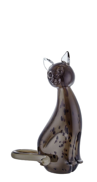 Decorative Glass Cat Statuette