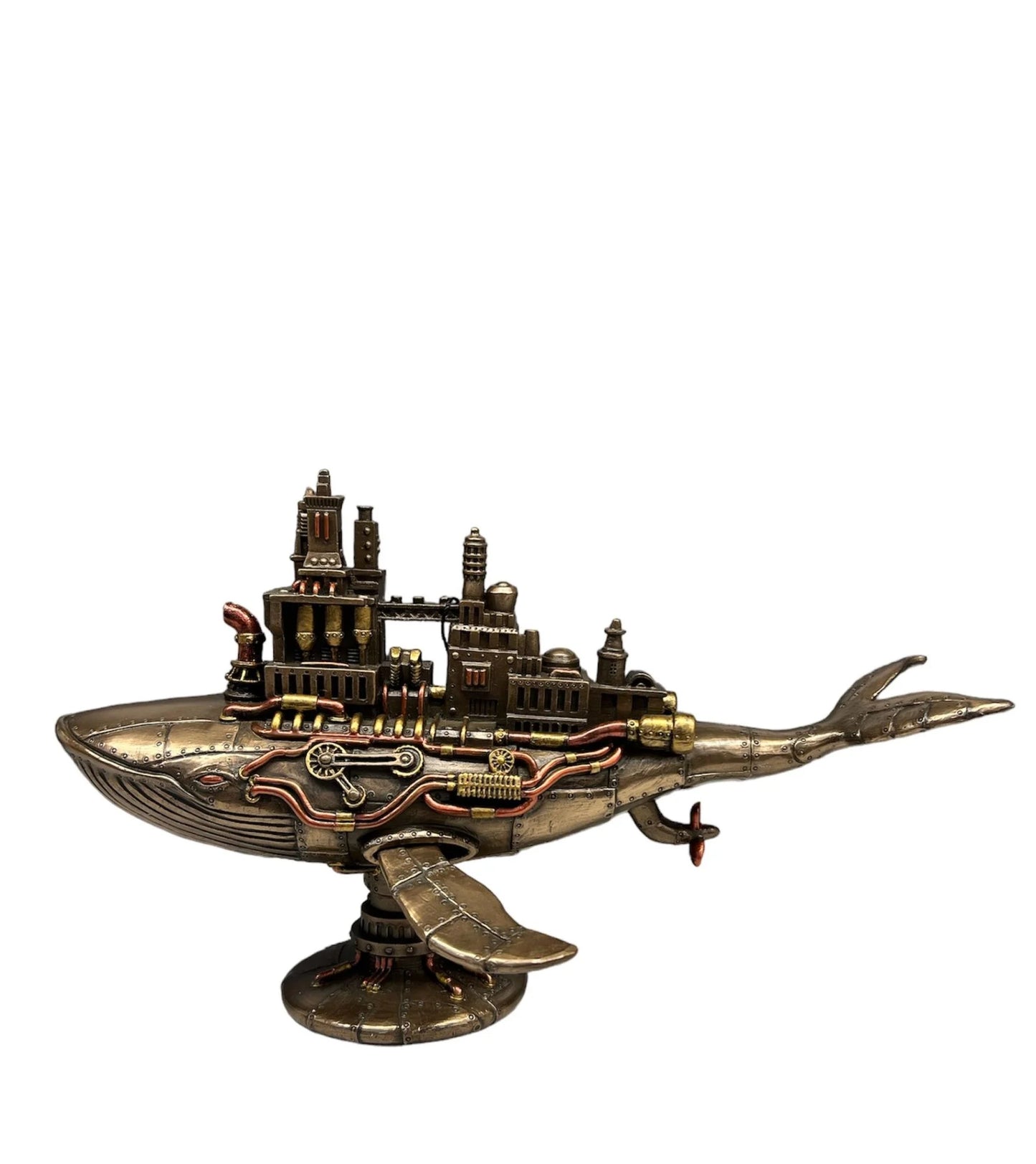 Whale Steam-punk Statuette